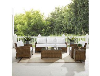 Bradenton 5Pc Outdoor Wicker Sofa Set - Sunbrella