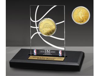 Los Angeles Lakers 17-Time Gold Coin Acrylic Desk Top