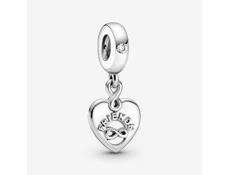 Friends Forever Heart Dangle Charm