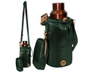 Metallic Quilted Water Bottle Holder Size 8"