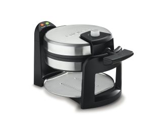 Round Flip Belgian Waffle Maker