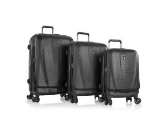 Heys Luggage Vantage Smart Access 100% PC 3pc Luggage Set  - Black