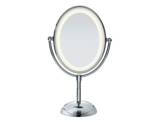 Oval LED Lifetime Lighting Double-Sided Mirror