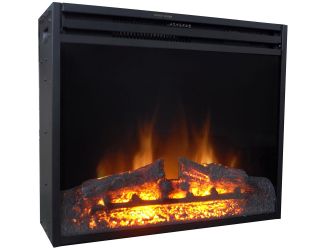 27-In. Freestanding 5116 BTU Electric Fireplace Heater Insert with Remote Control and 9-Hour Timer