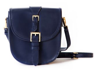 JANE Crossbody Genuine Leather Camera and Tech Bag (Blue)