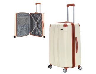 London ABS 28" Expandable Upright Spinner - White