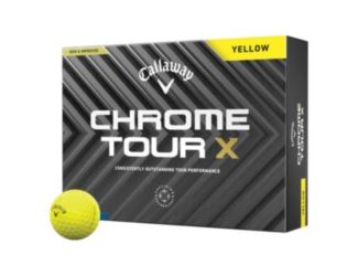 Callaway Chrome Tour X Yellow 2024 Golf Balls - 1 Dozen