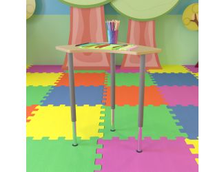 Triangular Natural Collaborative Adjustable Student Desk - Home and Classroom