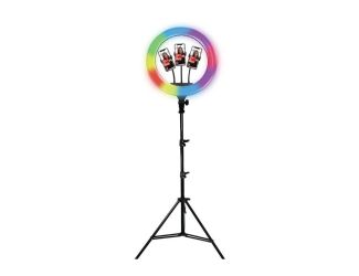 Pro Live Stream 18 Inch LED Ring Light with RGB - (3 Device)
