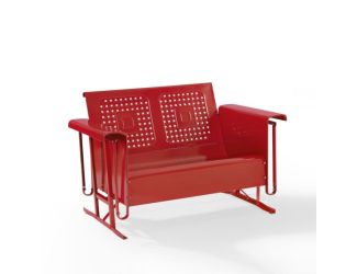 Bates Retro Outdoor Loveseat Glider