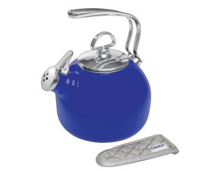 Classic Enamel on Steel Tea Kettle Onyx