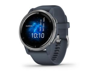 Venu 2 Blue Case and Silicone Band