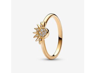Celestial Sparkling Sun Ring