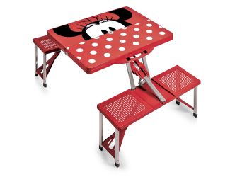 Minnie Mouse Portable Folding Table with Seats