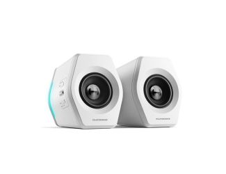 G2000 2.0 RGB Bluetooth Gaming Speakers - Set of 2 White