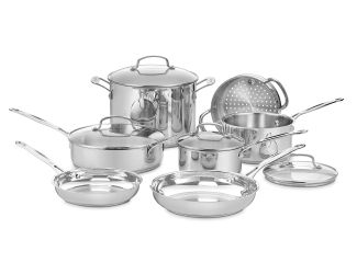 11-Pc Chefs Classic Stainless Cookware Set