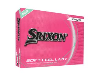 Srixon Soft Feel Lady 14 White Golf Balls - 1 Dozen