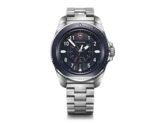 Journey, 43, blue bezel, blue dial, bracelet