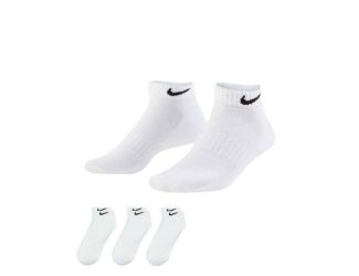 Nike Everyday Cushioned Training Low Socks (3 Pairs) - White/Black/L