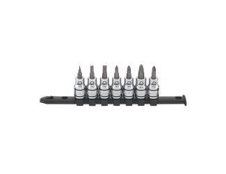 7Pc Phil&Slotted Skt Bit Set
