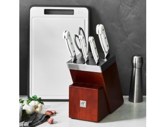 Pro Le Blanc 7pc Self-Sharpening Knife Block Set