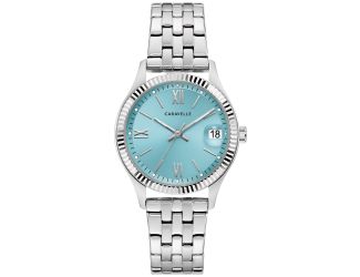Ladies' Classic Stainless Steel Bracelet watch, Light Blue dial