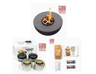 City Bonfire Concrete Firepit Deluxe Bundle