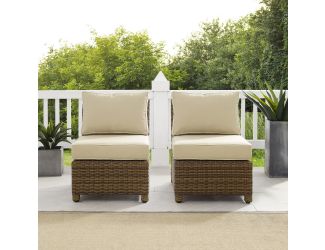Bradenton 2Pc Outdoor Wicker Chair Set