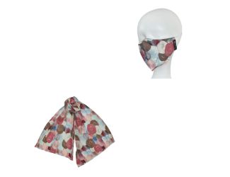 Zola Dotted Scarf With Matching Facemask