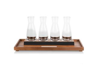 Cava Wine Carafe Tasting Kit - Acacia Wood