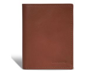 Onyx Leather Vertical Wallet Size 4"x4.5"