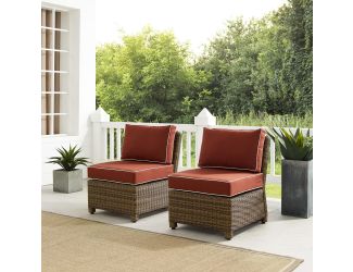 Bradenton 2Pc Outdoor Wicker Chair Set