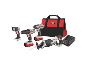 20V MAX Cordless 4 Tool Combo - Drill/Recip/Impact/Light