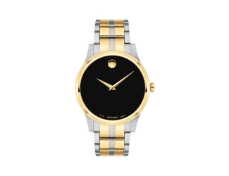 Men's Corporate Exclusive 2-Tone Stainless Steel Watch Black Dial