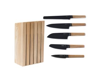 Ron 6pc Knife Block Set (5 Knives & Bloc