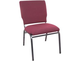 Maroon Multipurpose Church Chairs - 18.5 in. Wide