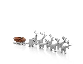 Mini Santa's Reindeer 9 Pc Set