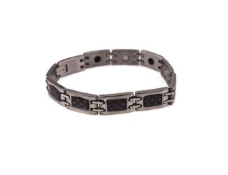 Men's Stainless Steel Magnetic Link Bracelet