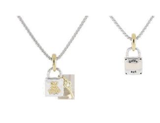 Queen Bee Lock & Key style pendant necklace with 16-18" Chain. "Queen Bee" engraved on the back