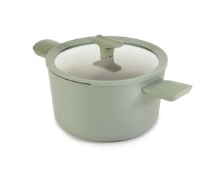 Leo Balance 10" Alum NS 5.8Qt Covered Stock Pot, Sage