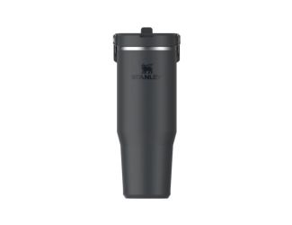 The IceFlow Flip Straw Tumbler 30oz - Black