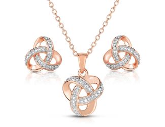 Diamond Love Knot Set