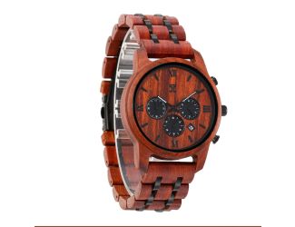 Ryan  Red Sandalwood Chronograph Wooden Watch