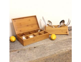 Bamboo Tea Box 2pc Set