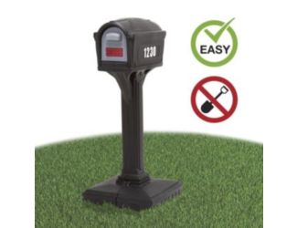 Dig Free Easy Up Classic Mailbox  (Black / Black)