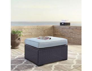 Biscayne Wicker Outdoor Ottoman