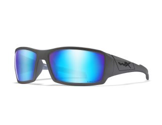 WX Twisted - Captivate Polarized Blue Mirror/ Matte Grey