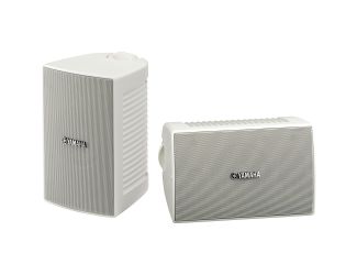 80W Weatherproof 2-Way Bass Reflex Speakers - White