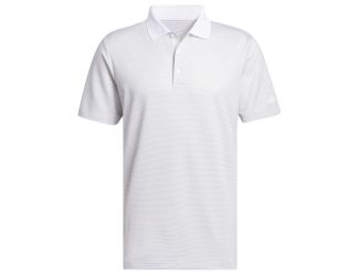 Adidas Ottoman Stripe 2024 Golf Polo - White/Grey Two/XL