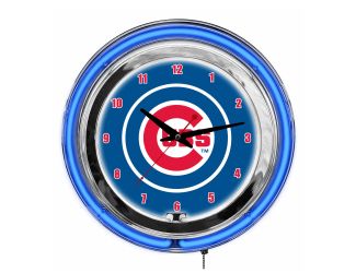 Chicago Cubs 14" Neon Clock